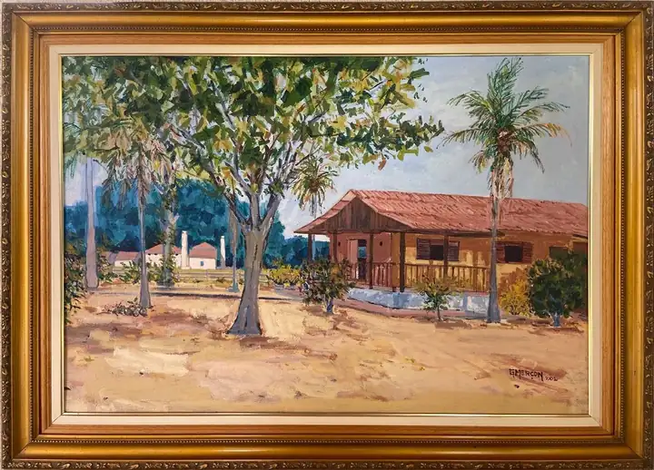 Pintura da casa da fazenda da família Pignaton, Espírito Santo